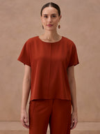 BLUSA RETA COM NERVURAS BL260119