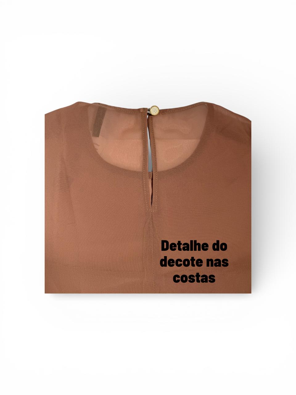 BLUSA CHIFFON DETALHE BABADO 26228700