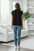 BLUSA QUADRADA AMPLA GOLA ALTA 25215200 / 24215200