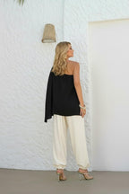 BLUSA VISCOSE ASSIMÉTRICA 14602