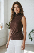 BLUSA SUEDE GOLA ALTA C/ ZIPER 02625200