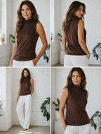 BLUSA SUEDE GOLA ALTA C/ ZIPER 02625200